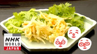 Kakiage Tempura with Shaved Burdock - Nun's Cookbook