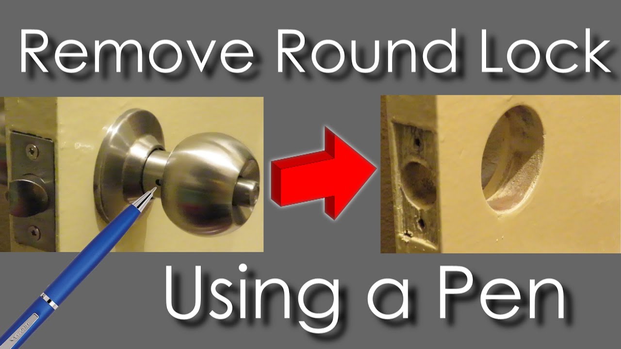 How To Remove Round Door Lock Youtube