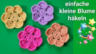 kleine Blume häkeln