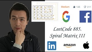 LeetCode 885: Spiral Matrix III - Interview Prep Ep 33