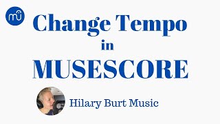 Change Tempo In Musescore 4 - super clear, quick and easy