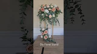 Diy Floral Stand #flowerarrangement #centerpieces #floralstyling #weddingdecor #weddingdecorideas