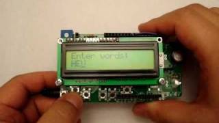Arduino Phi-1 shield Morse code encoder and decoder