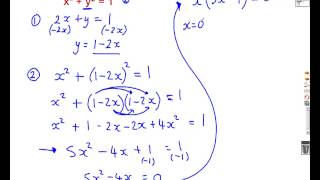 Harder Simultaneous Equations mathscast
