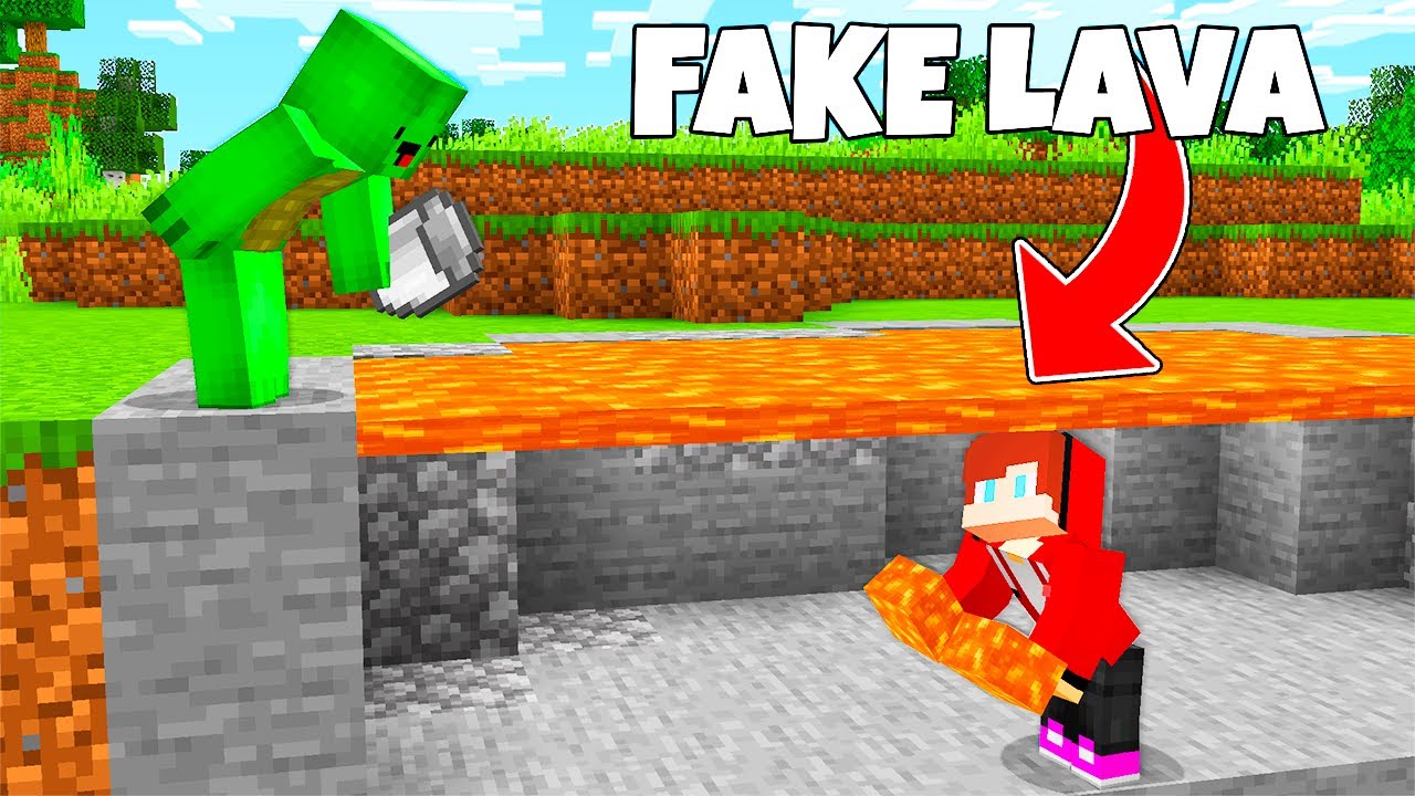 Jj And Mikey Fake Lava Prank Challenge Minecraft Maizen Youtube Jj And Mikey Fake Lava Prank Challenge Minecraft Maizen Youtube