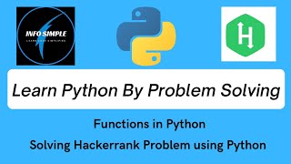Python tutorial : Python functions in tamil - Learn Python By Problem Solving - python hackerrank