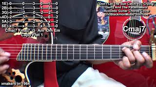 DON'T LET THE SUN CATCH YOU CRYING Gerry & Pacemakers Guitar Chords Lesson @EricBlackmonGuitar