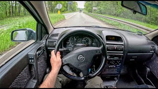 2001 Opel Astra G [1.6 16V 101HP] |0-100| POV Test Drive #1694 Joe Black