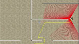 Obstacle avoidance with Bug2 algorithm
