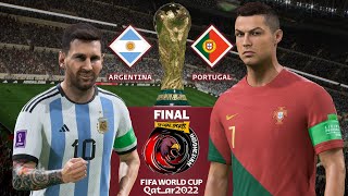 ARGENTINA VS PORTUGAL | FINAL FIFA WORLD CUP QATAR 2022  | MESSI VS RONALDO ! FIFA 23
