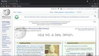 #2 How to Change Platform's Language in Wikipedia Bikol Sentral
