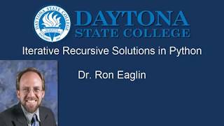 EGN3214 Lecture - Iterative Recursive Solution in Python
