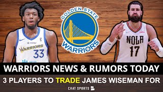 Warriors Rumors: Trade James Wiseman For Jonas Valanciunas, Christian Wood Or Myles Turner?
