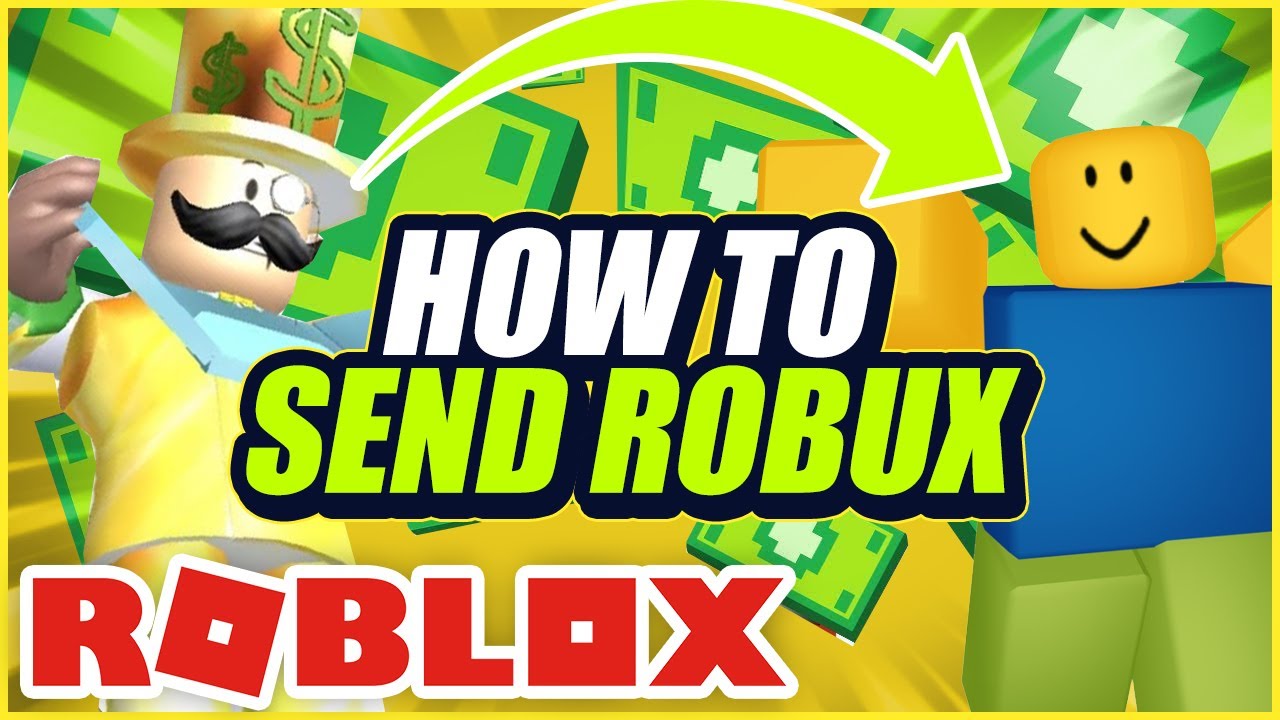 How To Send Robux To ANYONE In Roblox - YouTube