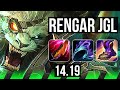 RENGAR vs MASTER YI (JGL) | 800+ games | EUW Master | 14.19