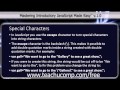 JavaScript Training Tutorial Special Characters