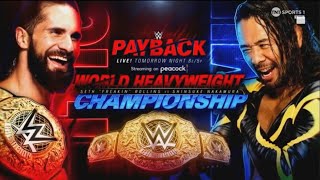 WWE Payback 2023 Full and Official Match Card