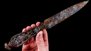 Very Beautiful and Rare Assassin's Dagger - Restoration ASMR