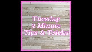 Tuesday 2 Minute Tips & Tricks #10 - Shaker Card Tip 3