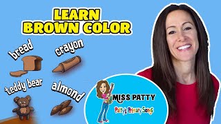Learn Colors Song for Children | Brown Color of the Day by Patty Shukla Sign Language #learning
