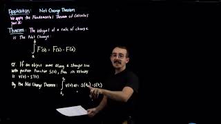 Lecture 31 - Net Change Theorem