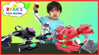 BIG ROBOTS FIGHTING toys for kids! Remote Control Battle Family Fun Playtime Ryan ToysReview