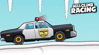 Hill Climb Racing: Police Car on Arctic Cave 1589m (Boosters)