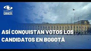 Los trotes y pedaleadas de los candidatos a la Alcaldía de Bogotá para recoger votos