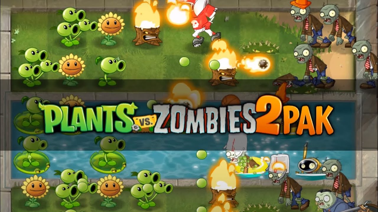 Plants Vs Zombies 2pack Pc Full Walkthrough Gameplay Mod Youtube