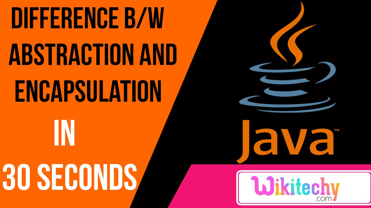 Difference Between Abstraction And Encapsulation | Core Java Interview ...