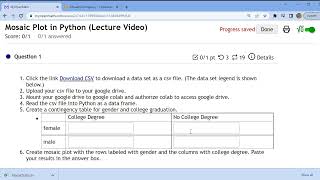 STA2023: Mosaic Plot Lecture Video