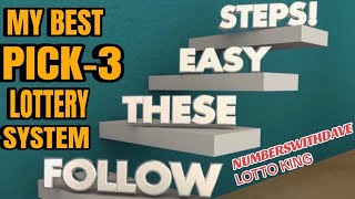 Best way to win Lottery Pick 3 Easy 4 Step System