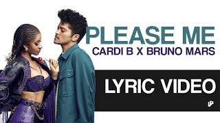 Cardi B And Bruno Mars - Please Me  Lyric Video
