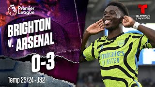 Brighton v. Arsenal 0-3 - Highlights & Goles | Premier League | Telemundo Deportes
