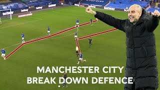 Manchester City's Break Down of Everton Defence in Closing Stages of Quarter-Final | FA Cup 20-21