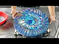 WOW ~ MUST SEE ~ Kaleidoscope Colander Pour ~  Fluid Pour Painting  Acrylic Pouring ~ Creative Art