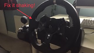Fix Logitech G920 / G29 (or any steering wheel!) from shaking all the time!