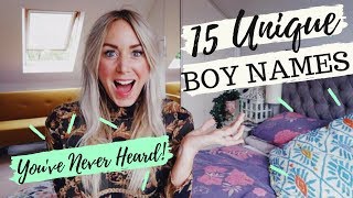 15 UNIQUE BOY NAMES you've never heard before! SJ STRUM