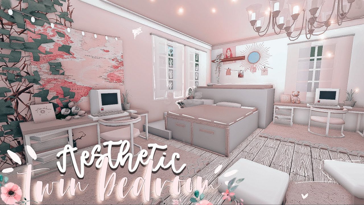 BLOXBURG: Aesthetic Twin Bedroom | 18k ♡ - YouTube