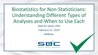 Biostatistics for Non-Statisticians: Understanding Different Types of Analyses and When to Use Each