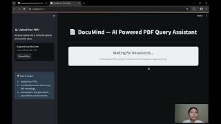 DocuMind — AI-Powered Multi-PDF Query Assistant | Project Overview and Demo | CloudCosmos Hackathon