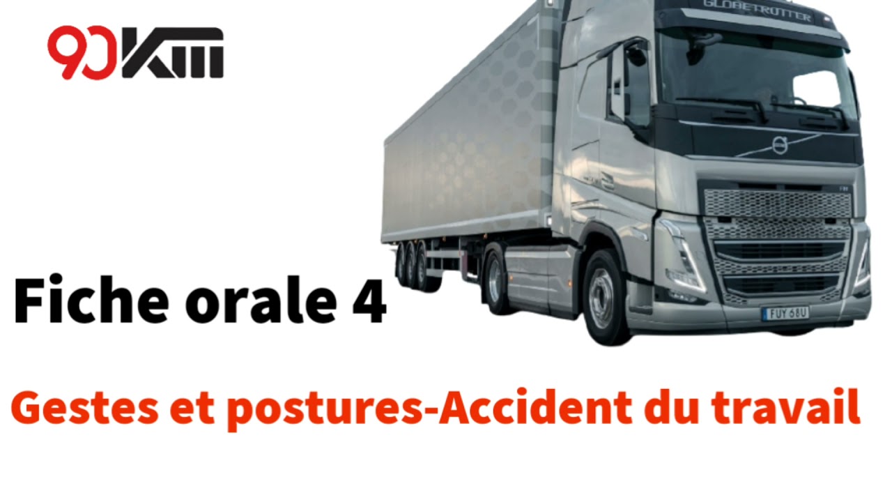 Fiche Orale 4 : Gestes Et Postures-Accident Du Travail (transport ...