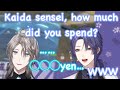 Kaida...how much did you spend? [Nagao Kei / Kaida Haru / Nijisanji ] (eng sub)