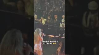 Taehyun's reaction to Shakira performing