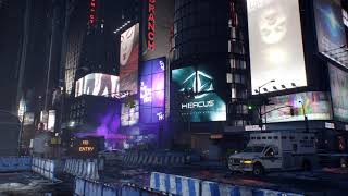 Time Square - (The Division) - [Ambient Video] 4K
