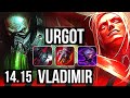 URGOT vs VLADIMIR (TOP) | Rank 4 Urgot, 9/2/6, Legendary, 500+ games | EUW Grandmaster | 14.15