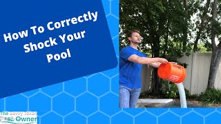 Learn the correct way to add chlorine shock to your swimming pool.