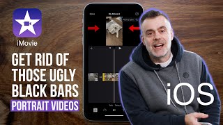 How to edit Portrait Videos in iMovie iOS? Getting rid of the black bars on the side.