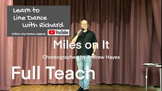 ABSOLUTE BEGINNER LINE DANCE LESSON 54 - Miles on It - Part 1 - Full Teach