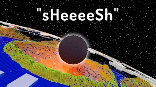 What Happens If A Black Hole Eats Earth? - simulated by Minecraft